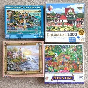 1000 Piece Jigsaw Puzzles - Set of 4 ~